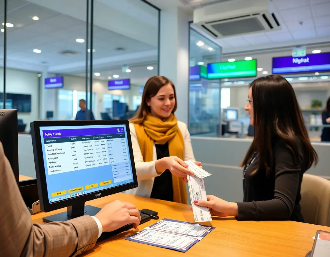 Bus ticket booking software interface